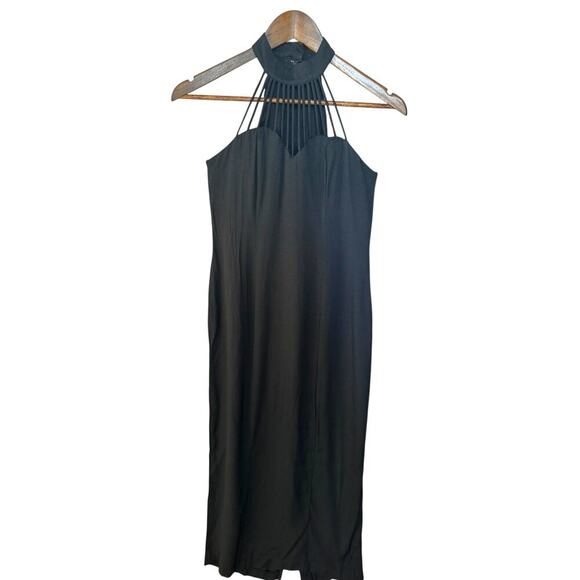 The NU-OZ Group Black Strappy Halter Neck Cocktail Dress – Women’s Size XS - Picture 2 of 6